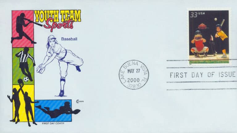 Baseball, Youth Team Sports U.S. Postage Stamp FDC