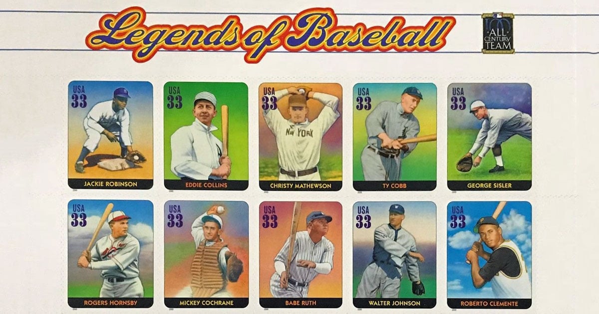 2000 Legends of Baseball - U.S. Postage Stamps - Baseball Life