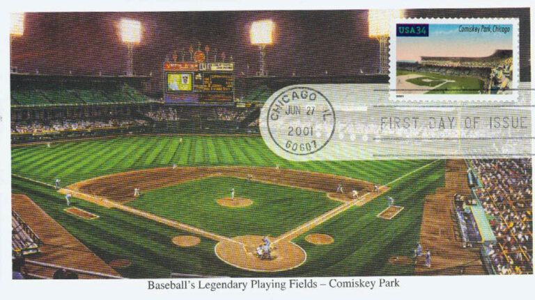 Comiskey Park, Legendary Playing Fields, U.S. Postage Stamp FDC