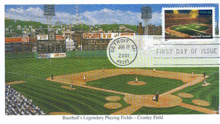 Crosley Field, Legendary Playing Fields, U.S. Postage Stamp FDC