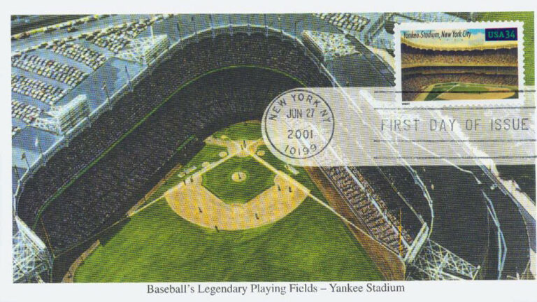 Yankee Stadium, Legendary Playing Fields, U.S. Postage Stamp FDC