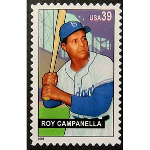 Roy Campanella, Baseball Sluggers, U.S. Postage Stamp – 39¢