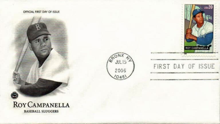 Roy Campanella, Baseball Sluggers, U.S. Postage Stamp FDC