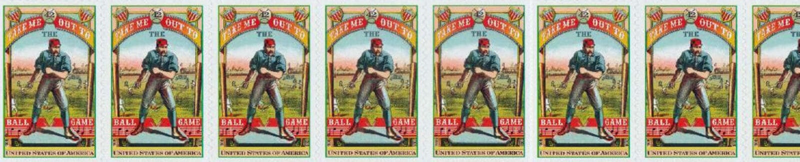 Take Me Out To The Ballgame U.S. Postage Stamps – header