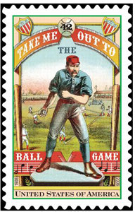 Take Me Out To The Ballgame, U.S. Postage Stamp – 42¢