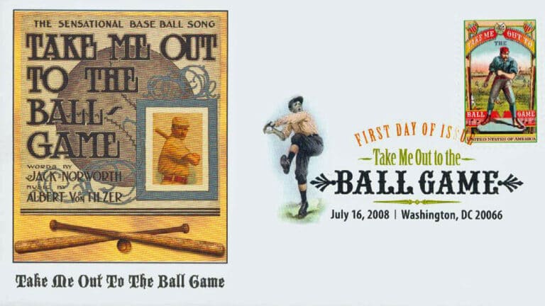 Take Me Out To The Ballgame, U.S. Postage Stamps FDC