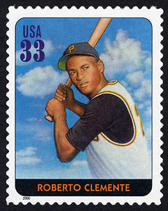 Roberto Clemente, Legends of Baseball U.S. Postage Stamp – 33¢