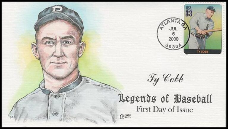 Ty Cobb, Legends of Baseball FDC