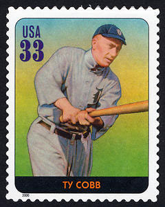 Ty Cobb, Legends of Baseball U.S. Postage Stamp – 33¢