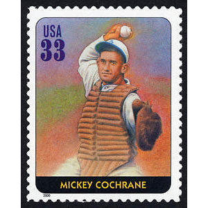 Mickey Cochrane, Legends of Baseball U.S. Postage Stamp – 33¢