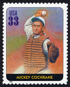 Mickey Cochrane, Legends of Baseball U.S. Postage Stamp – 33¢