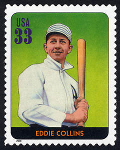 Eddie Collins, Legends of Baseball U.S. Postage Stamp – 33¢