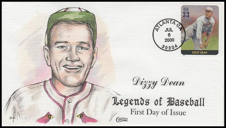 Dizzy Dean, Legends of Baseball FDC