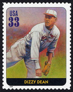 Dizzy Dean, Legends of Baseball U.S. Postage Stamp – 33¢