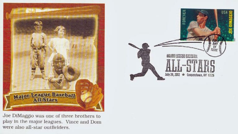 Joe Dimaggio, U.S. Postage Stamp FDC