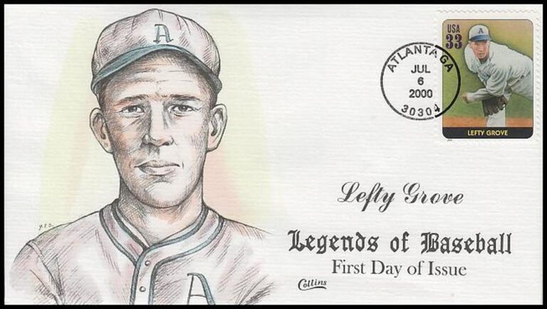 Lefty Grove, Legends of Baseball FDC