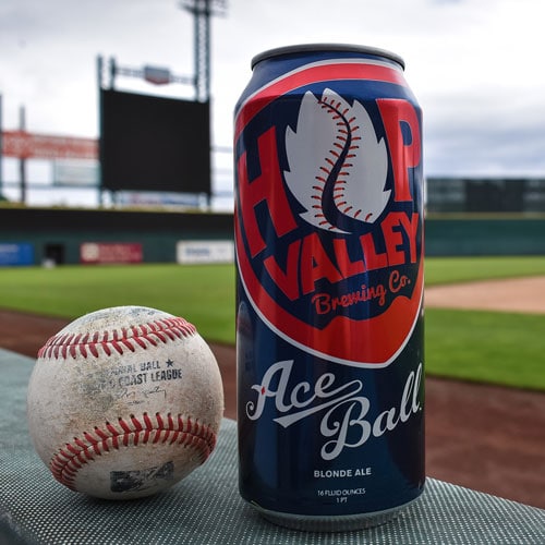 AceBall Blonde Ale - Hop Valley Brewing Co. - Baseball Life