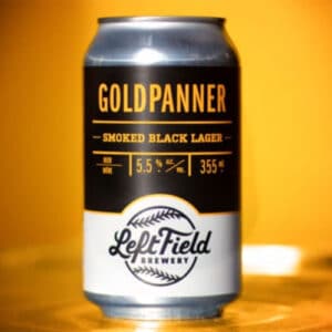 Goldpanner Smoked Black Lager by Left Field Brewery