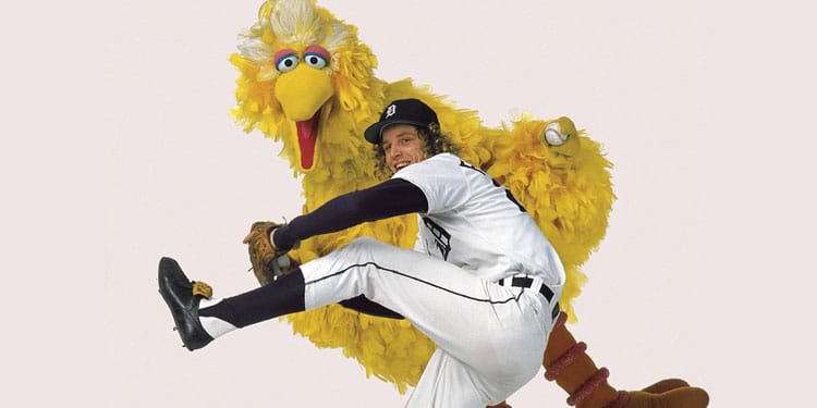 Mark "The Bird" Fidrych with Big Bird