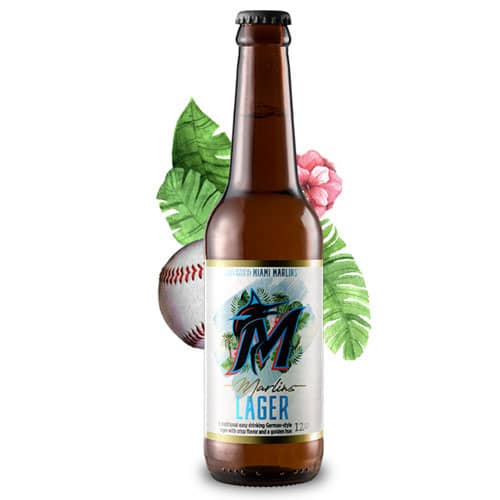 Marlins Lager bottle