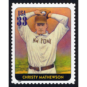 Christy Mathewson, Legends of Baseball U.S. Postage Stamp – 33¢