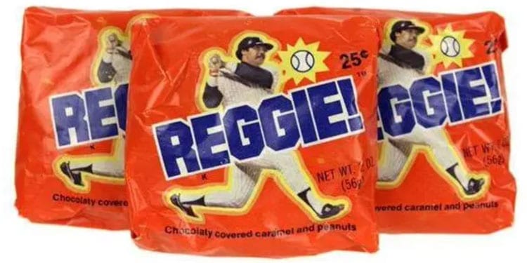 Reggie Bar, from Standard Brands, featuring Reggie Jackson