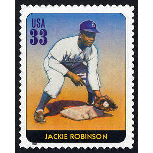Jackie Robinson, Legends of Baseball U.S. Postage Stamp – 33¢