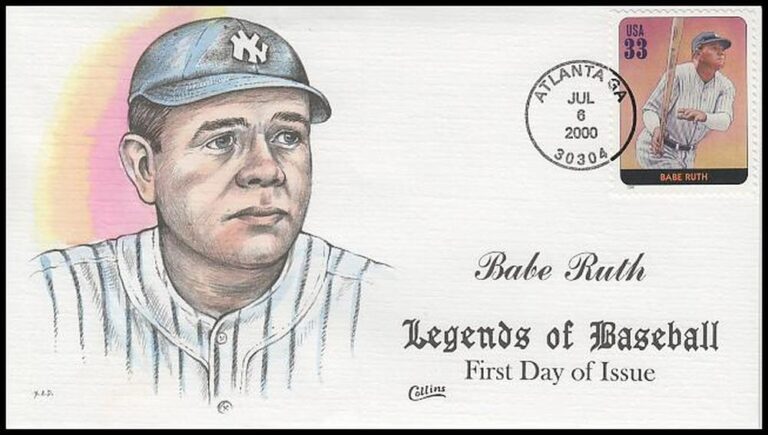 Babe Ruth, Legends of Baseball FDC
