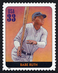 Babe Ruth, Legends of Baseball U.S. Postage Stamp – 33¢