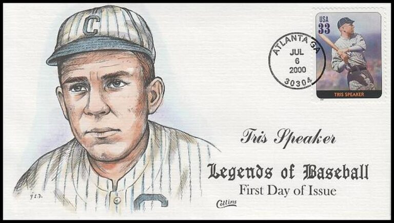 Tris Speaker, Legends of Baseball FDC