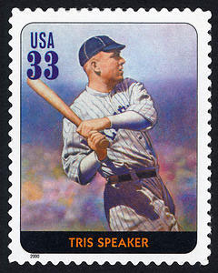 Tris Speaker, Legends of Baseball U.S. Postage Stamp – 33¢