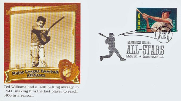 Ted Williams, U.S. Postage Stamp FDC