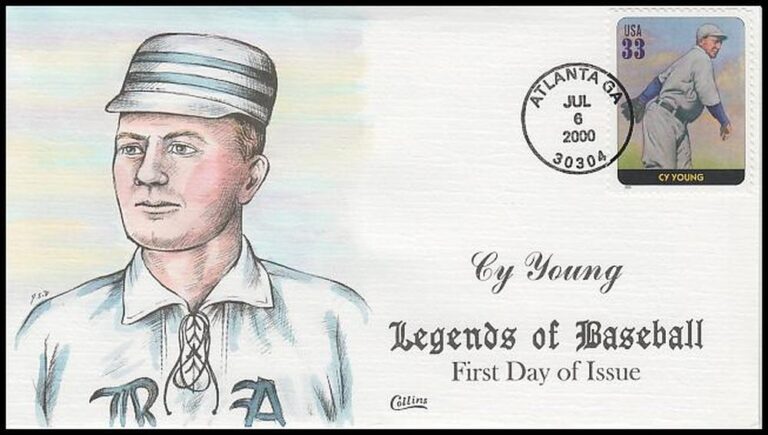 Cy Young, Legends of Baseball FDC