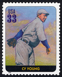 Cy Young, Legends of Baseball U.S. Postage Stamp – 33¢
