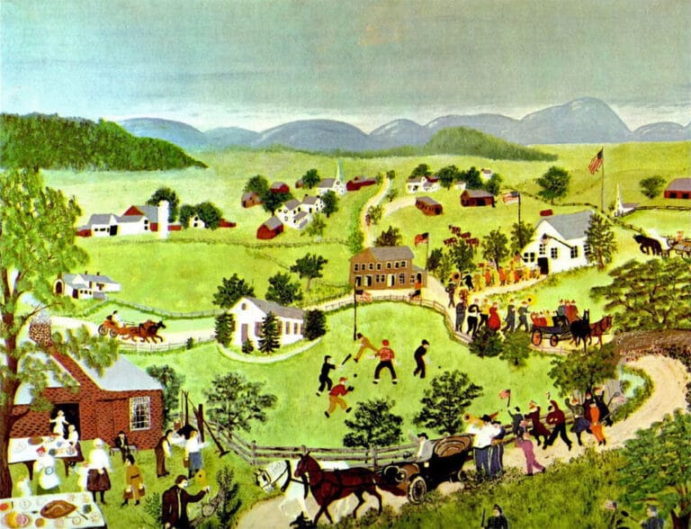 Grandma Moses, Fourth of July painting