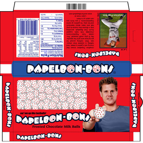 Jonathan Papelbon-Bons, Frosted Chocolate Milk Balls Candy by Charity Hop