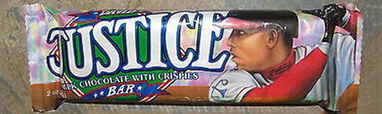 David Justice Chocolate Candy Bar by Morley