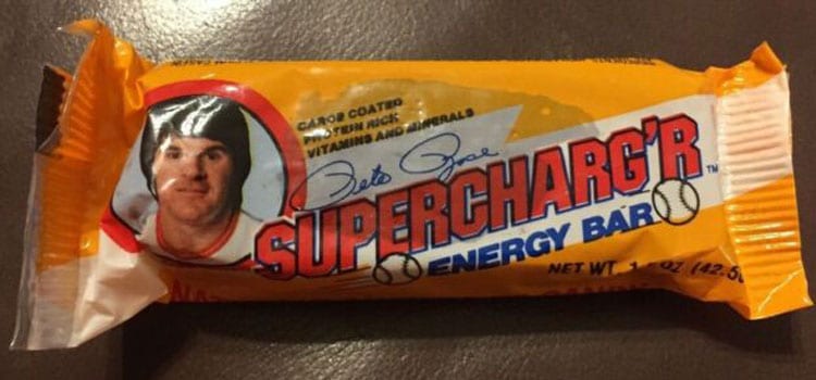 Pete Rose – Supercharg'r Energy Bar by Nutrisciences