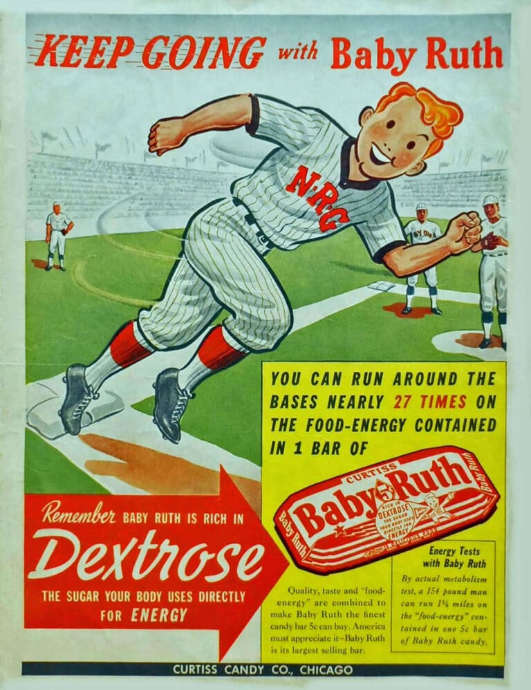Baby Ruth Candy Bar Print Ad by Curtiss