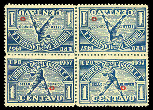 1937 Nicaragua – Central American Caribbean Games, Blue Block