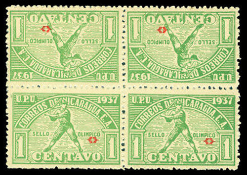 1937 Nicaragua – Central American Caribbean Games, Green Block