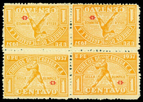 1937 Nicaragua – Central American Caribbean Games, Orange Block