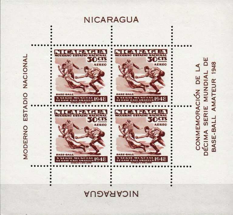 1949 Nicaragua – 10th World Series of Amateur Baseball – 30¢