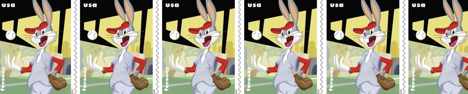 Baseball Bugs Bunny - USPS Postage Stamp header