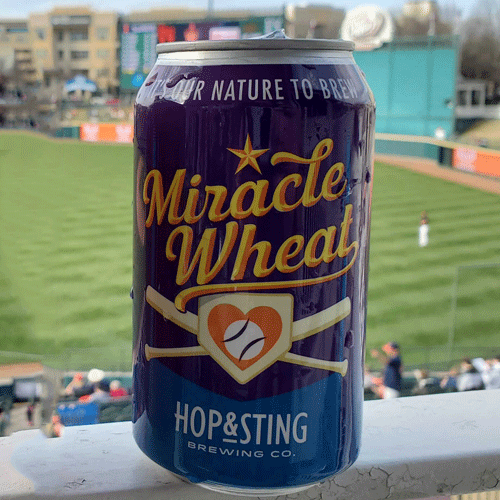 Miracle Wheat Beer at the Ballpark