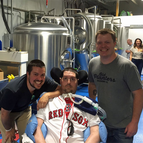 Pete Frates at Old Planters Brewing Co.