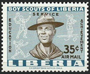 1961 Liberia – Boy Scouts of Liberia, 35¢