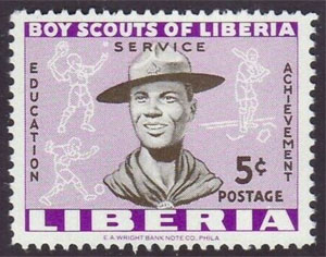 1961 Liberia – Boy Scouts of Liberia, 5¢