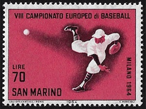 1964 San Marino – VIII Campionato Europeo di Baseball, 70 lire