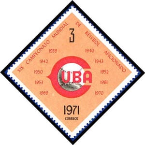 1971 Cuba – XIX Campeonato Mundial de Beisbol Aficionado, 3 centavos